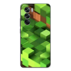 Чохли для OPPO Reno 12 (Персонажі МайнКрафт) (Текстура)