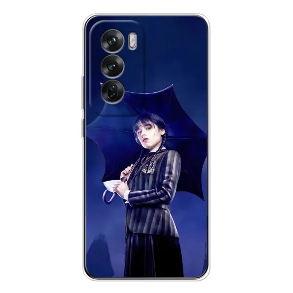 Чехол с рисунком «Уэнсдей с зонтом» для OPPO Reno 12 Чехол с рисунком «Уэнсдей с зонтом» для OPPO Reno 12