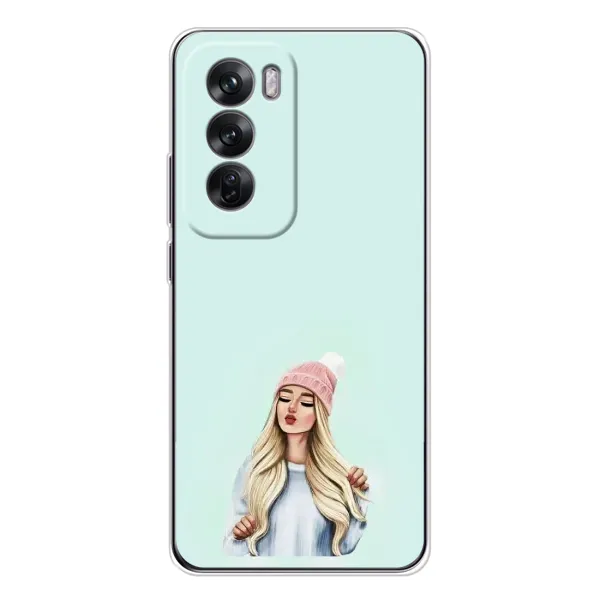 Чехол с рисунком «В шапке» для OPPO Reno 12 Чехол с рисунком «В шапке» для OPPO Reno 12
