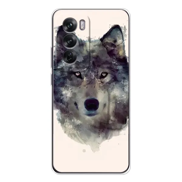 Чехол с рисунком «Волк» для OPPO Reno 12 Чехол с рисунком «Волк» для OPPO Reno 12