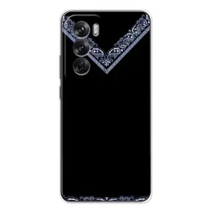 Силиконовый Чехол на OPPO Reno 12 (Воротник вышиванки)