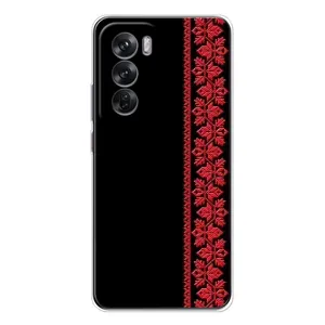 Силиконовый Чехол на OPPO Reno 12 с картинкой Вышиванки