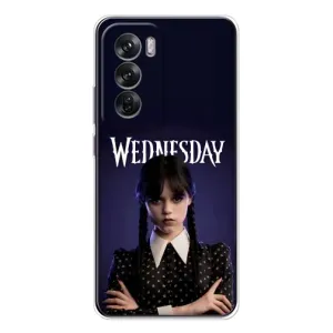 Чехлы с принтом Уэнсдей на OPPO Reno 12 (Wednesdey)