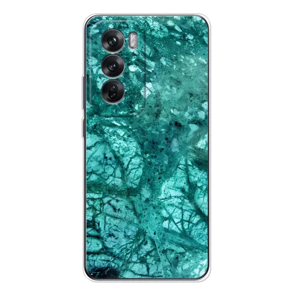 Чехол с рисунком «Зеленый мрамор» для OPPO Reno 12 Чехол с рисунком «Зеленый мрамор» для OPPO Reno 12