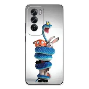 Силиконовый чехол с принтом Зоотрополіс для OPPO Reno 12 (Змея Зоо)