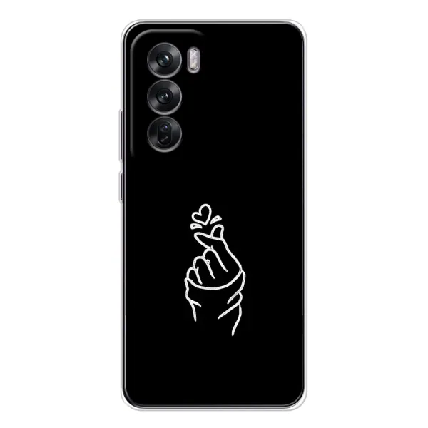 Чехол с рисунком «Знак Сердечка» для OPPO Reno 12 Чехол с рисунком «Знак Сердечка» для OPPO Reno 12