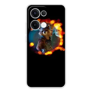 Чехол Супергерои Марвел на ОПО Reno 13 5G (Енот Ракета)
