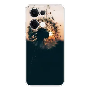 Силиконовый Чехол с одуванчиками на OPPO Reno 13 5G (Красивый одуванчик)
