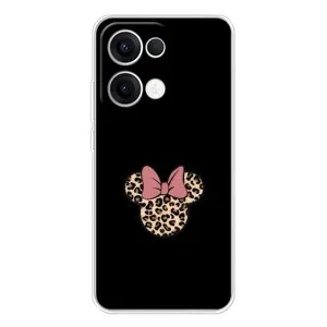 Чехол с леопардовым принтом на OPPO Reno 13 5G (Леопардовая Минни)