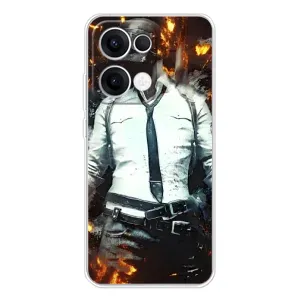 Чохол з картинкою "Герой Pubg" на OPPO Reno 13 5G (Man Пубг)
