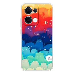 Силіконовий чохол з котиком для OPPO Reno 13 5G (Mew)