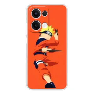Чехлы с принтом Наруто на OPPO Reno 13 5G (Силуэт Наруто)