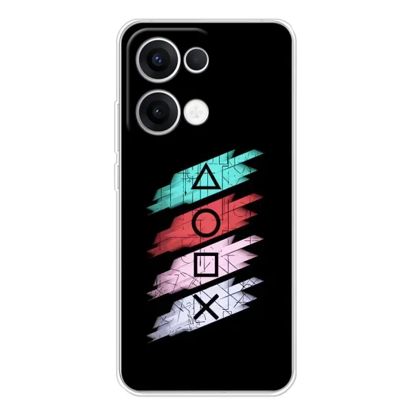 Чехол с рисунком «Значки Sony» для OPPO Reno 13 5G Чехол с рисунком «Значки Sony» для OPPO Reno 13 5G