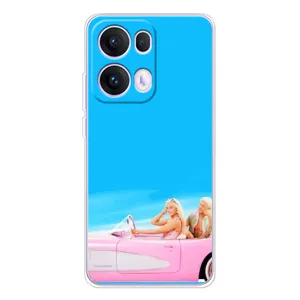 Силиконовый Чехол Барби Фильм на OPPO Reno 13 Pro 5G (Барби и Кен)