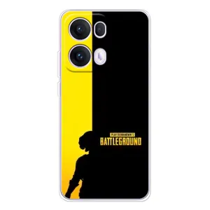 Чехол (TPU) с картинкой "Лого Пабг" на ОППО Рено 13 Про 5G (Battlegrounds)