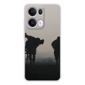 Чехлы на военную тематику для OPPO Reno 13 Pro 5G (Бой солдат)