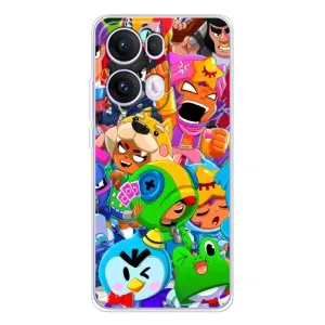 Силиконовый Чехол на OPPO Reno 13 Pro 5G с картинкой Brawl Stars (Brawl-Stars)