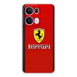 Силіконовий бампер з картинкою машини на OPPO Reno 13 Pro 5G (Ferrari Logo)