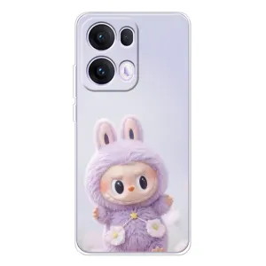 Чехол с принтом Лабубу для OPPO Reno 13 Pro 5G (Фиолетовый Лабубу)