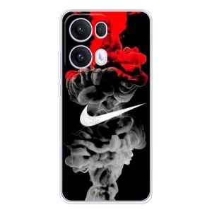 Силиконовый Чехол на OPPO Reno 13 Pro 5G с картинкой Nike (Nike дым)