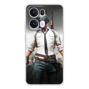 Силиконовый чехол с картинкой "Герой Pubg" на OPPO Reno 13 Pro 5G (Пабг)