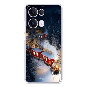 Силиконовый бампер на рождество для OPPO Reno 13 Pro 5G (Поезд)