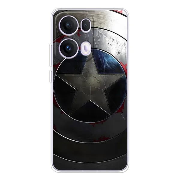 Чохол з малюнком «Ретро Щит Капітана» для OPPO Reno 13 Pro 5G Чохол з малюнком «Ретро Щит Капітана» для OPPO Reno 13 Pro 5G