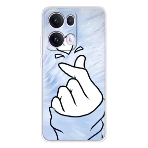 Чехлы (Знак сердечка) на OPPO Reno 13 Pro 5G (Сердечка знак)