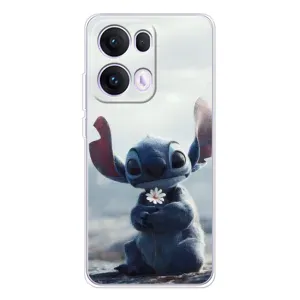 Чехол с рисунком Стич для OPPO Reno 13 Pro 5G (Стич с цветочком)