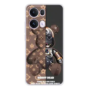 Силиконовый чехол для OPPO Reno 13 Pro 5G (Медмедь Луи Виттон)