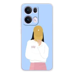 Силиконовый Чехол на OPPO Reno 13 Pro 5G с картинкой Стильных Девушек (Желтая кепка)
