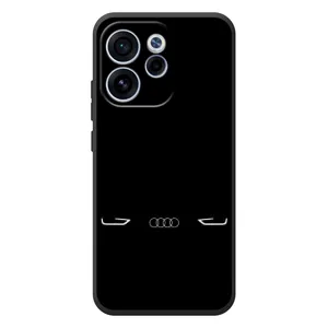 Силиконовый бампер с картинкой машины на OPPO Reno 15 F (Силует Audi)
