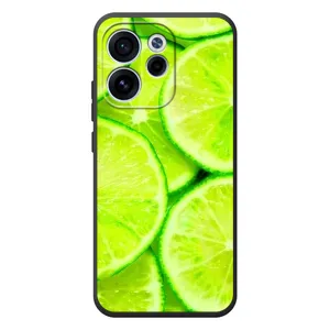 Чохол з зображенням смачної їжі для OPPO Reno 15 F (Лайм)