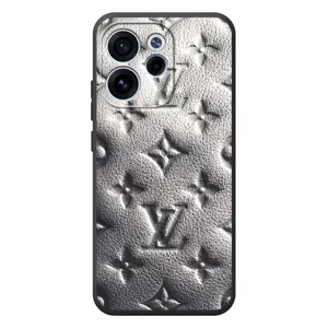 Текстурный Чехол Louis Vuitton для ОППО Рено 15 ФС (Бежевый ЛВ)