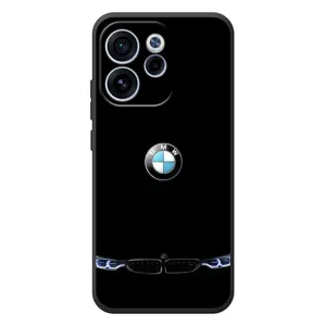 Силиконовый бампер с картинкой машины на OPPO Reno 15 FS (Черный BMW)