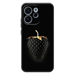 Чехол с изображением вкусной еды для OPPO Reno 15 FS (Чёрная клубника)
