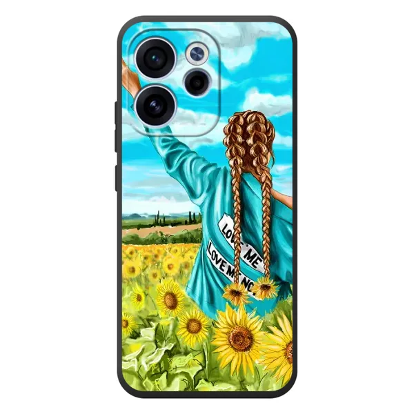 Чехол с рисунком «Девушка на поле» для OPPO Reno 15 FS Чехол с рисунком «Девушка на поле» для OPPO Reno 15 FS