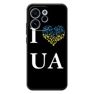 Силиконовый Чехол на OPPO Reno 15 FS (Я-Украина) (I Love UA)