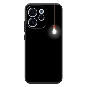 Чехол с картинками на черном фоне для OPPO Reno 15 FS (Лампочка)