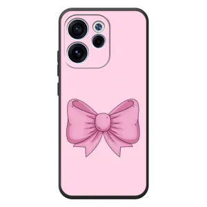 Чехол банты для OPPO Reno 15 FS (Розовый бантик)