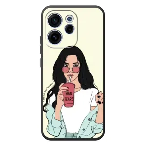 Силіконовый Чохол на OPPO Reno 15 FS з картинкой Модных девушек (З напоєм)