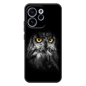 Чехлы с принтом СОВЫ для OPPO Reno 15 FS (Сова на чёрном)