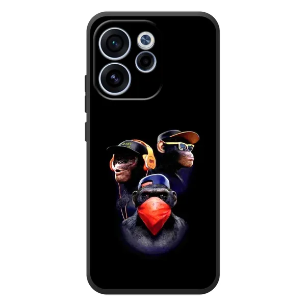 Чехол с рисунком «Три обезьяны» для OPPO Reno 15 FS Чехол с рисунком «Три обезьяны» для OPPO Reno 15 FS