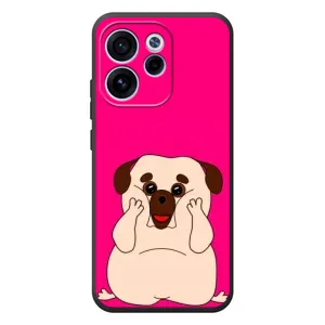 Чехол (ТПУ) Милые собачки для OPPO Reno 15 FS (Веселый Мопсик)