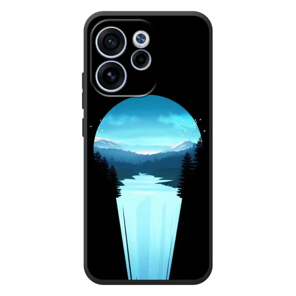 Чехол с рисунком «Синий Водопад» для OPPO Reno 15 FS Чехол с рисунком «Синий Водопад» для OPPO Reno 15 FS