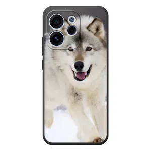 Чехол с Волком на OPPO Reno 15 FS (Волк на снегу)