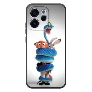 Силиконовый чехол с принтом Зоотрополіс для OPPO Reno 15 FS (Змея Зоо)