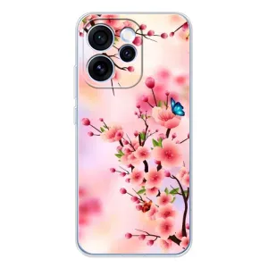 Чехол с принтом САКУРЫ на OPPO Reno 15 Pro (Бабочки на сакуре)