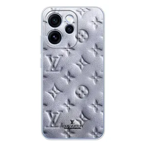 Текстурный Чехол Louis Vuitton для ОППО Рено 15 Про (Белый ЛВ)