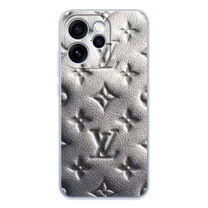 Текстурный Чехол Louis Vuitton для ОППО Рено 15 Про (Бежевый ЛВ)